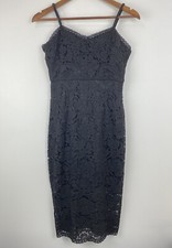 Mi Ami size Small Women’s Black Floral Lace Dress NWT