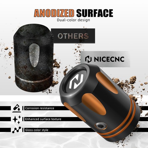 NICECNC Outside Heel Shifter Shaft Cover Cap For Harley Road King FLHR 2017-2022 - Picture 4 of 12