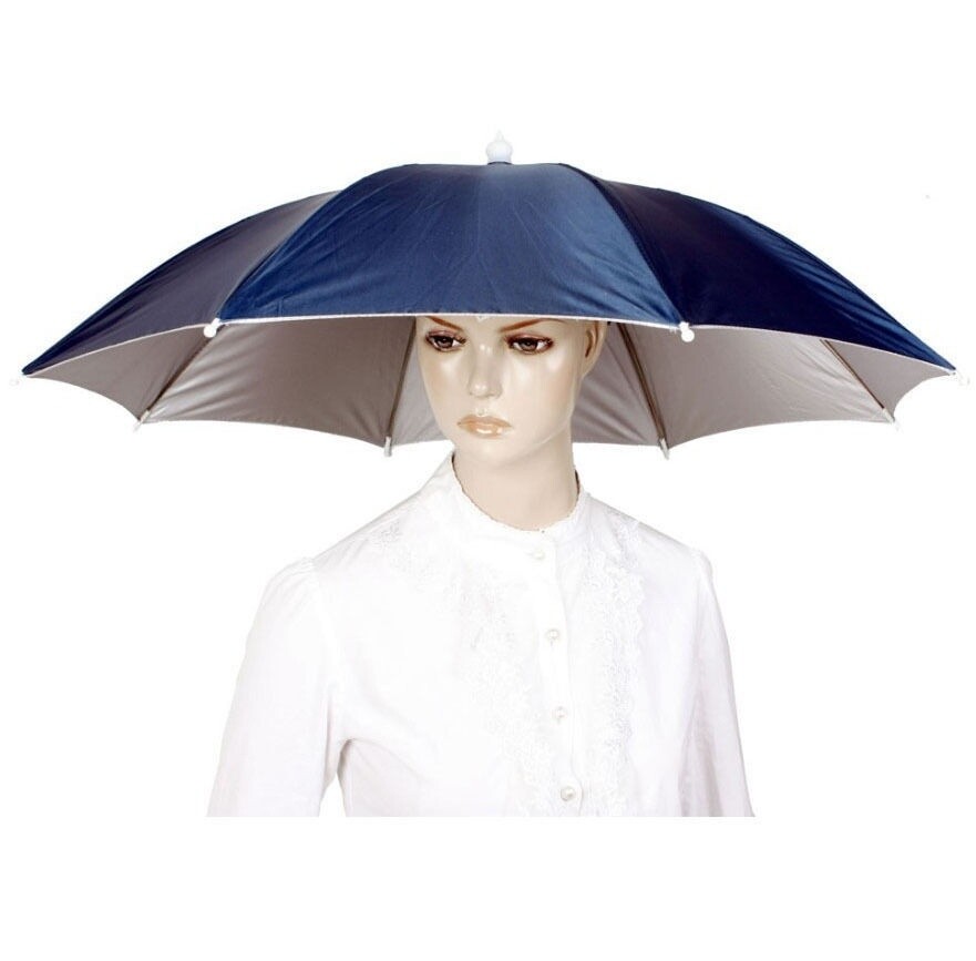 head umbrella hat