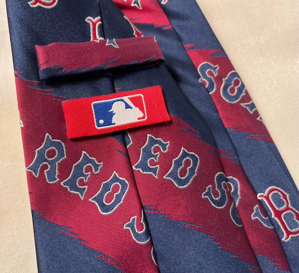 Corbata de béisbol de seda deportiva de colección de los Medias Rojas de Boston para hombre Foto 4 de 4
