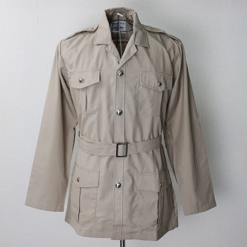 New French Foreign Legion army beige khaki long sleeved shirt cream safari belt