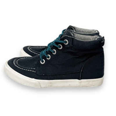 Gymboree Navy High Top Sneaker Shoes - Little Kids Size 12 (Age 4-5 years)