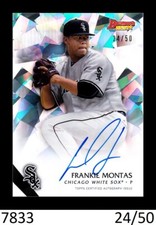 1-2015 BOWMAN'S BEST ATOMIC REFRACTOR FRANKIE MONTAS A'S 24/50 CARD#B15-FM
