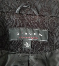 Reduced By £10 - Giacca Coat - Black - Size 12 To 14 Large Fit