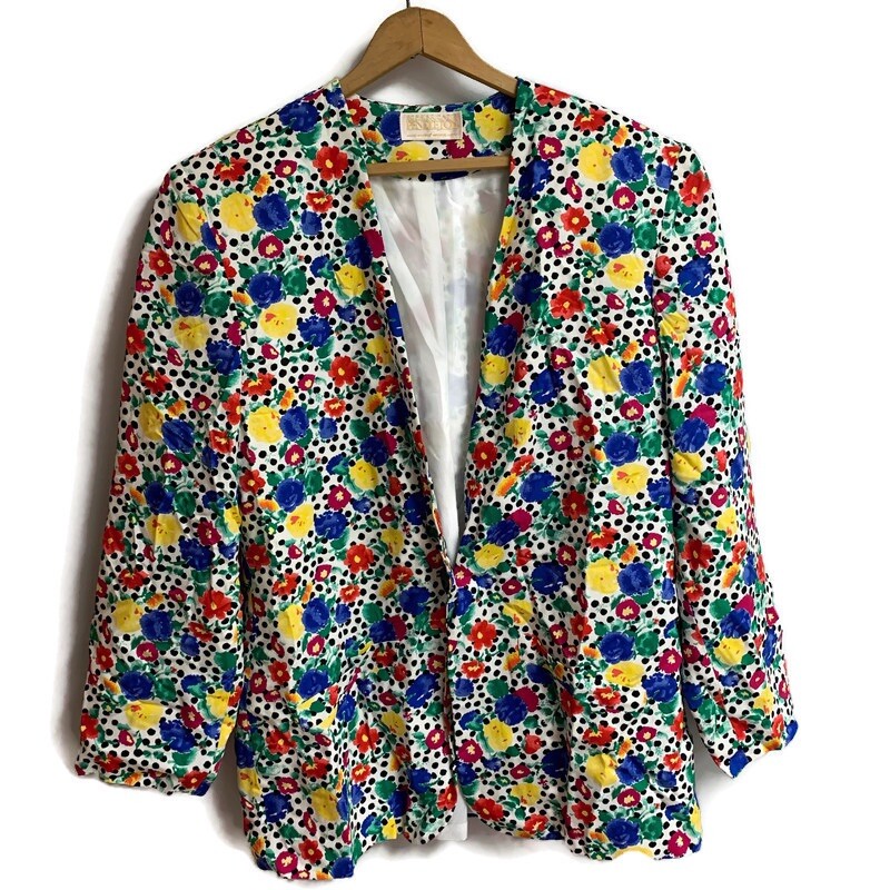 Sophisticates by Pendleton Jacket Size 14 Bold Fl… - image 1