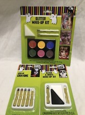 Glitter Make-up Kit, Make-up Crayons, Black And White Kit  Halloween 3-piece