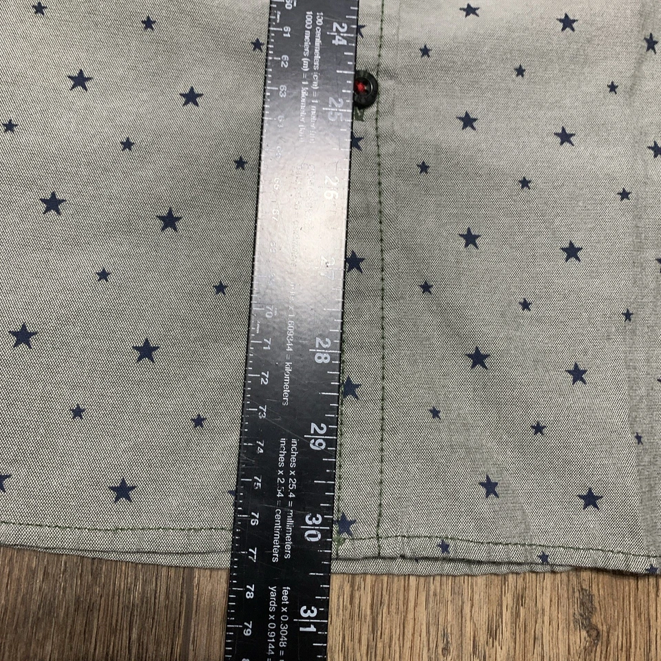 Camisa Free Planet Boys Manga Corta Botón Talla XL Estampado de Estrellas Foto 2 de 4