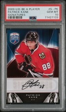 2009 UD Upper Deck Be A Player Patrick Kane Signatures PSA 10 GEM MINT POP 1!