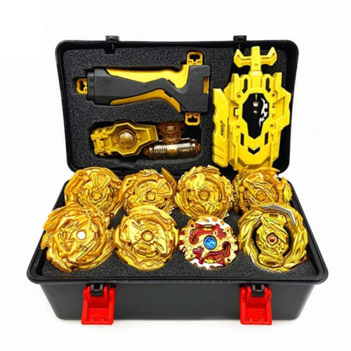 8X Gold Beyblade Starter Für Bayblade Burst Spielzeug Geschenk+Launcher Toy DE