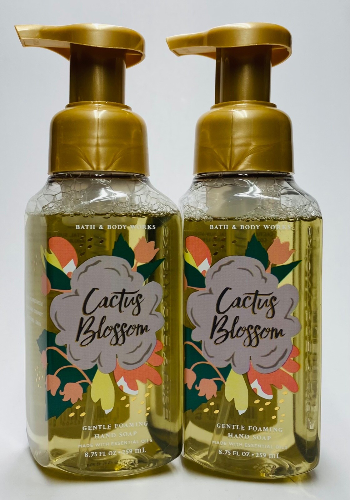 2 Bath & Body Works CACTUS BLOSSOM Gentle Foaming Hand Soap Wash eBay