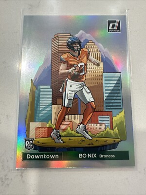 2024 Donruss Bo Nix Downtown! The Real Deal! Not Oversized! ssp case hit |  eBay