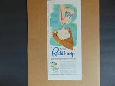 1949 REDDI-WIP Canned Dessert Cream Sensation vintage art print ad