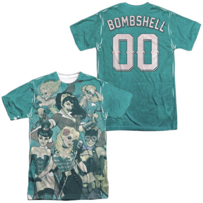 Justice League Of America ''Bombshell Group'' Short Sleeve T-Shirt