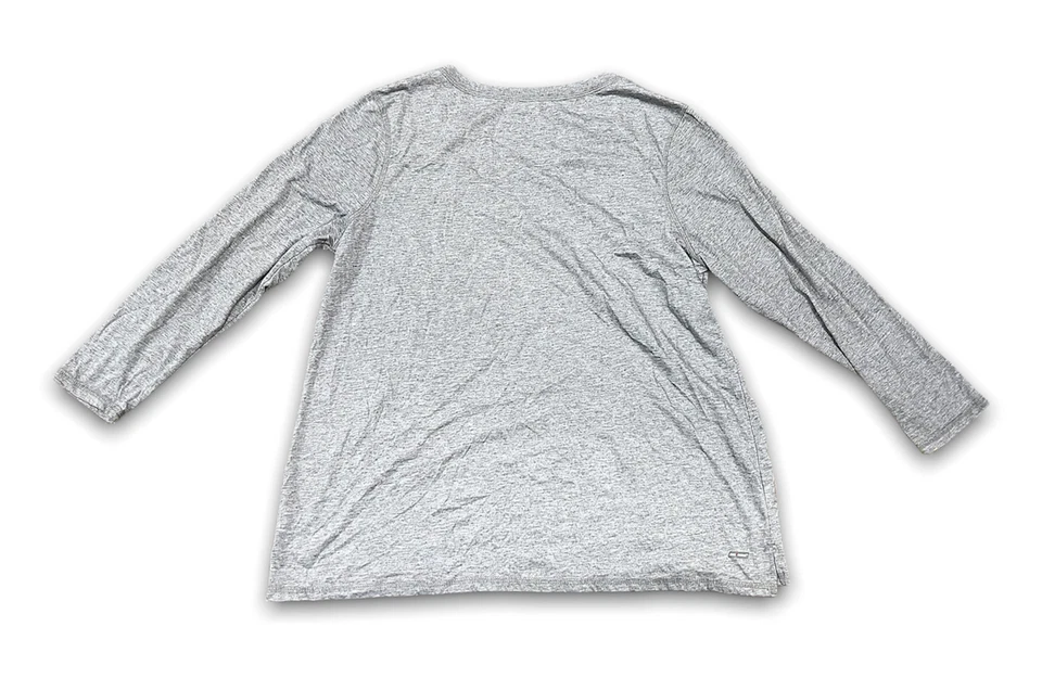 Blusa Blusa Top Camisa Atlética Manga 3/4 Danskin Now Plus Mujer Talla 2X Mezcla de Algodón Foto 2 de 4