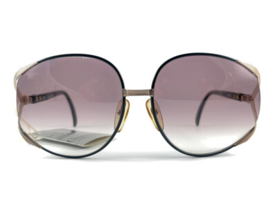 VINTAGE CHRISTIAN DIOR 2250 WHITE / SILVER OVERSIZED SUNGLASSES