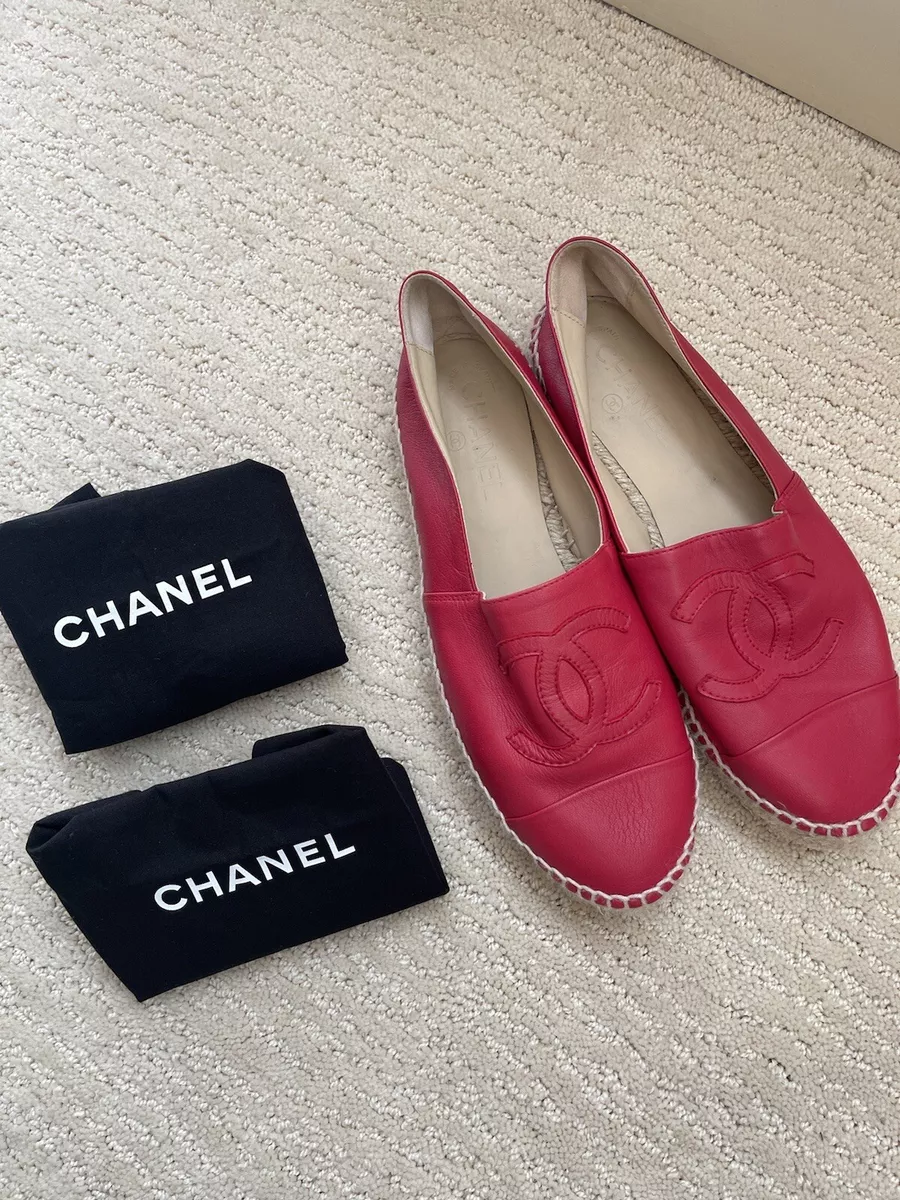 chanel red dress shoes