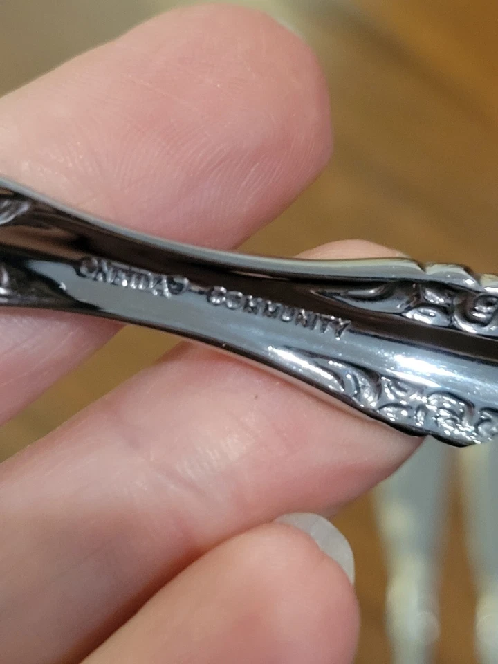 2pc Oneida Community Stainless Flatware BRAHMS Pattern Sugar Spoon Butter Knife - Image 3 of 3