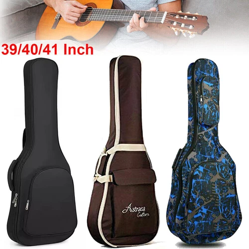39/40/41 Inch Padded Acoustic Guitar Bag Soft Gig Case Backpack Carrying Bags US
