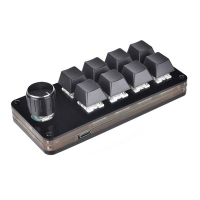 Macro Keyboard Programming Keypad 8 Key 1 Knob Mechanical Keyboard Mini Button
