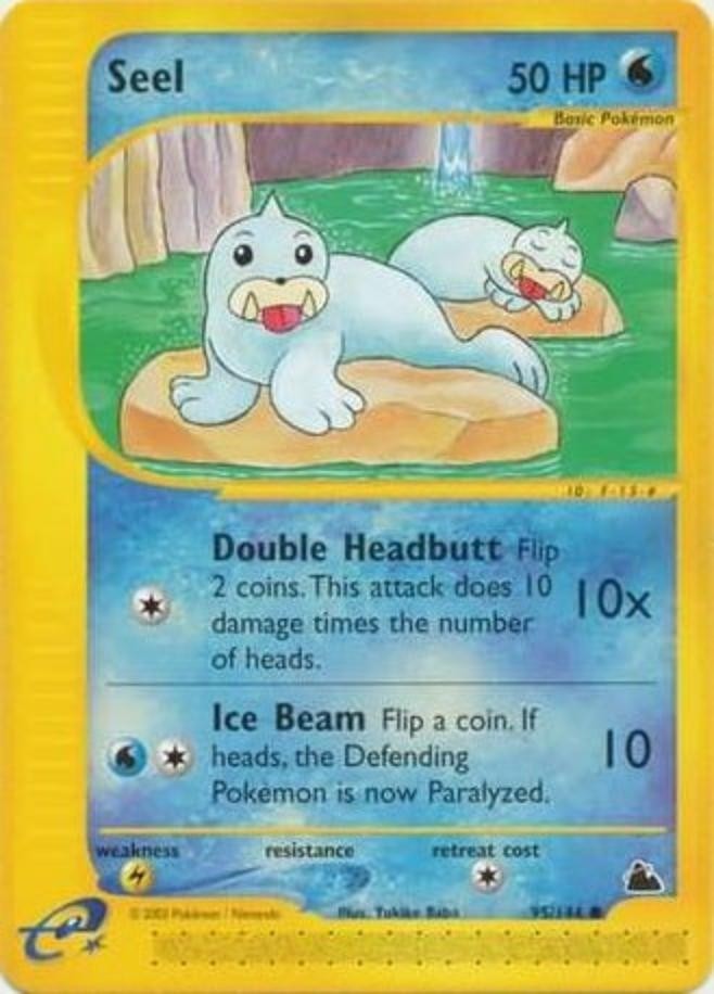 Pokemon - Skyridge - Seel 95/144- Condition (NM)