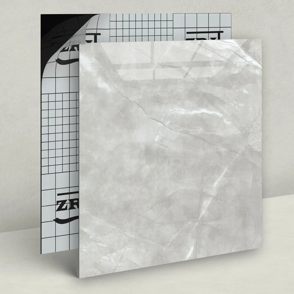 Paquete de 30 baldosas de piso peladas y pegadas piso de vinilo 12 X 12 pulgadas autoadhesivas Waterp Foto 3 de 4