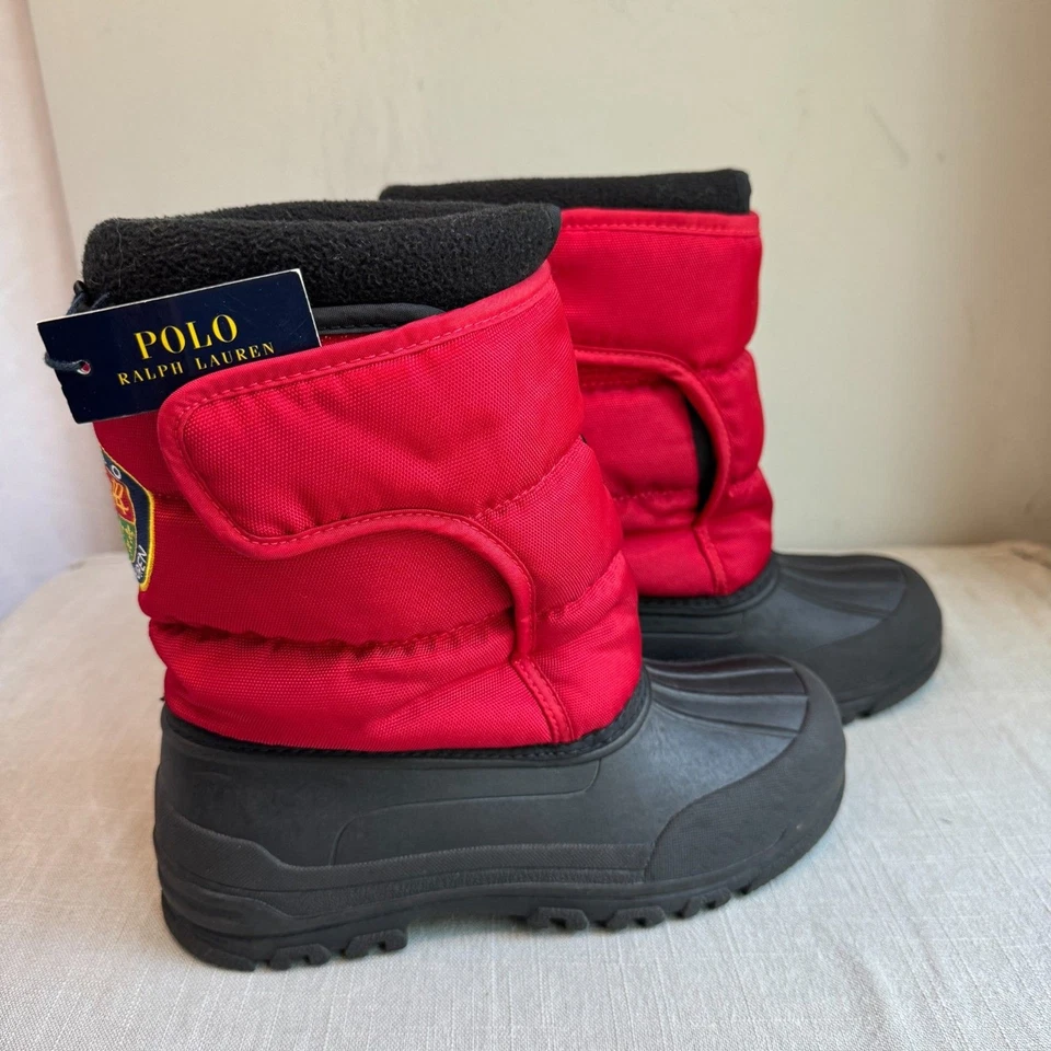 NUEVO CON ETIQUETAS Polo Ralph Lauren Niños Hamilten II EZ Botas de Nieve | Talla 5 | Forro Polar Foto 3 de 4