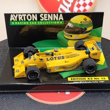 MINICHAMPS 1/43 Lotus 99T Honda Turbo 1987 Ayrton Senna 12 Yellow no. 15