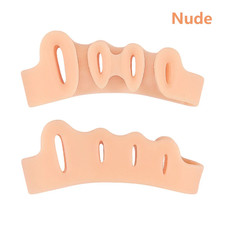 1Pair Silicone Toe Finger Separator 5 Hole Hallux Valgus Orthopedic Spacers Buni