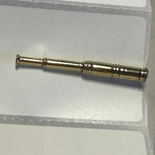 Swank Telescoping Spyglass Tie Clip Tie Bar Mens Gold Tone Novelty Nautical