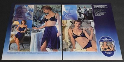1984 Print Ad Sexy Fashion Legs Lady Heels Blonde Maidenform Bra Lingerie Beauty