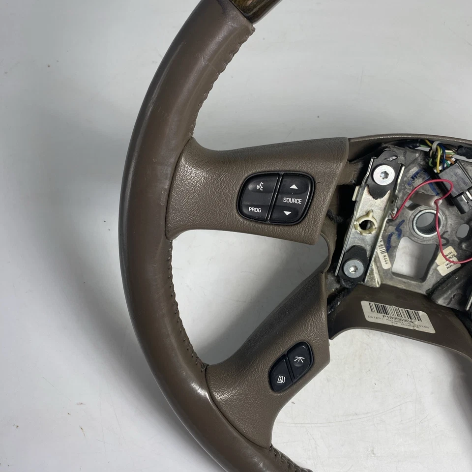 03-06 Cadillac Escalade Steering Wheel W/Controls Rare OEM Woodgrain - Image 4 of 4