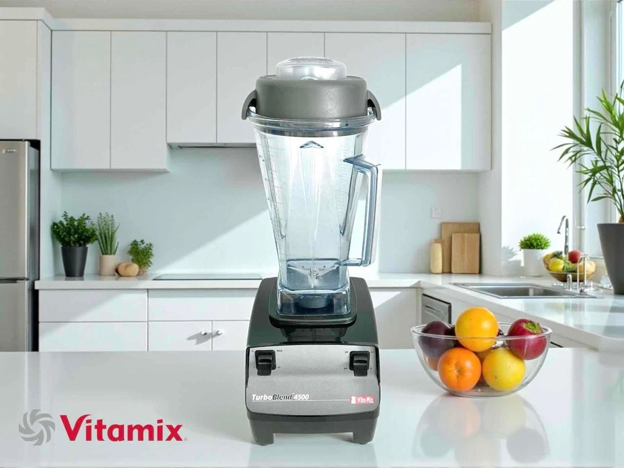 Vitamix Turbo Blend 4500 Black 64oz Processor Mixer Blender - VM0102 - No Pusher