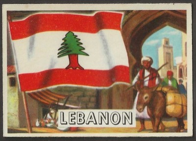 A&BC - FLAGGEN DER WELT 1959 (GROSSE GRÖSSE X80) - #33 - LIBANON