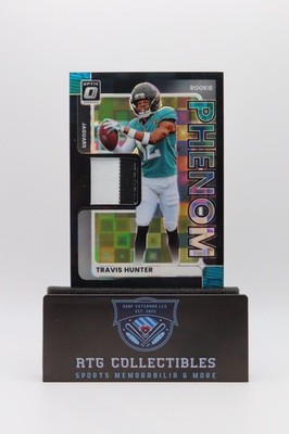 Travis Hunter (Jags) 2025 Panini Donruss Optic Rookie Phenom Black Pandora 12/25