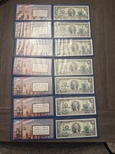 September 11th 10th Anniversary Commemorative $2 Bank Note W COA Lot of 7
