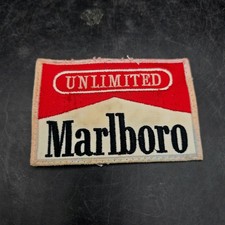 Vintage Philip Morris Marlboro Unlimited Cloth Motorcycle Embroidered Patch