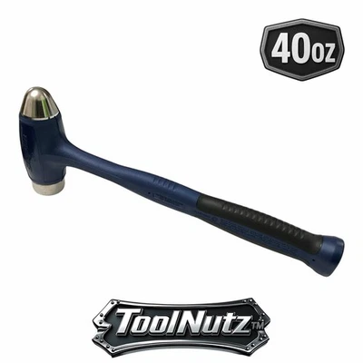 Snap-on Tools NEW HBBD40MB 40oz BLUE Soft Grip Ball Peen Dead Blow Hammer USA - Image 1 of 4