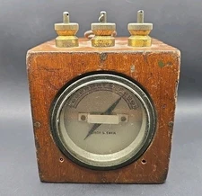 Antique Edison & Swan Galvanometer Q & I Detector Ediswan 