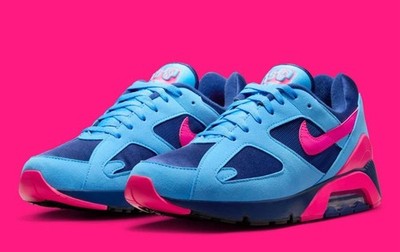 Nike Air Max 180 University Blue Hyper Pink Deep Royal HQ1706-401 Men's Size 10