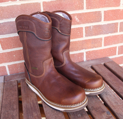 GEORGIA BOOT AMP LT WEDGE SOFT TOE WATERPROOF WORK BOOTS GB00369 Mens Sz 9 M
