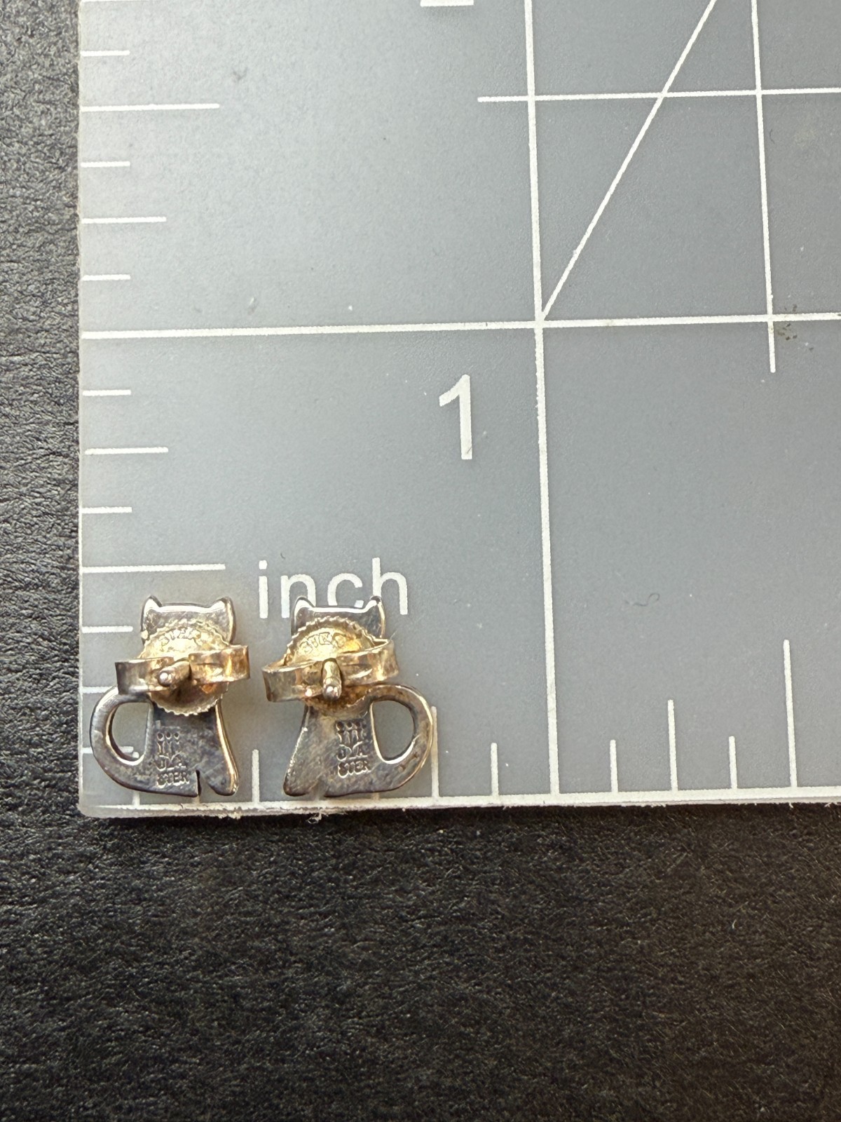 James Avery Cat Kitten Stud Earring Sterling Silv… - image 9