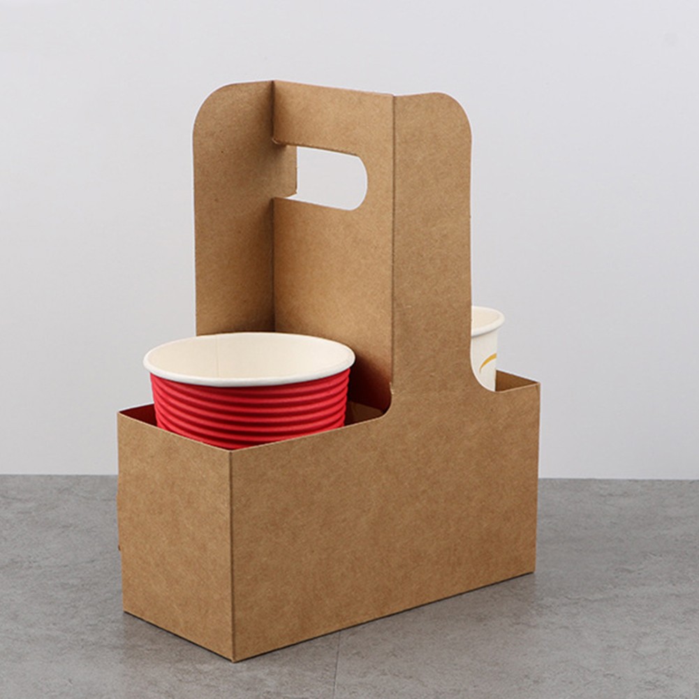 New (10pcs/sell) Kraft Paper Cup Holder