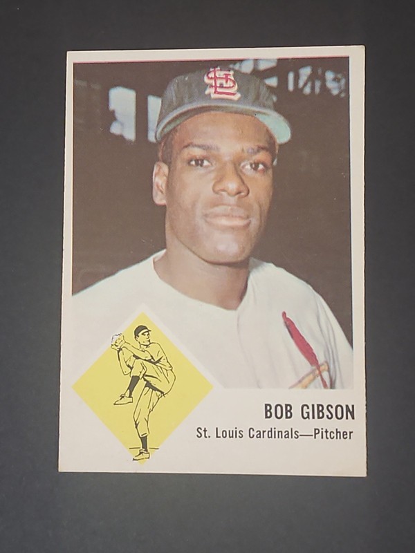 1963 Fleer Set-Break # 61 Bob Gibson Excellent Condition 
