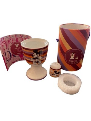 Disney Best of Mickey Eierbecher mit Salzstreuer ''Cocolat'' OVP Sieger Design