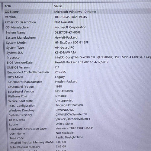 HP EliteDesk i5-4690 3,50 GHz 8 GB RAM 256 GB SSD - Foto 8 di 17