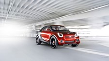 Smart Forstar car red Sports Car 11x17 Poster