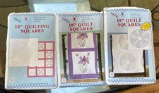 Choice 3 Vtg Sets 6 Jack Dempsey Embroidery Quilt Blocks: Iris, Dresden, Floral
