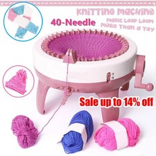 48 Needle Knitting Machine Round Hand Weaving Loom DIY Scarf Hat Kids Toy Kit