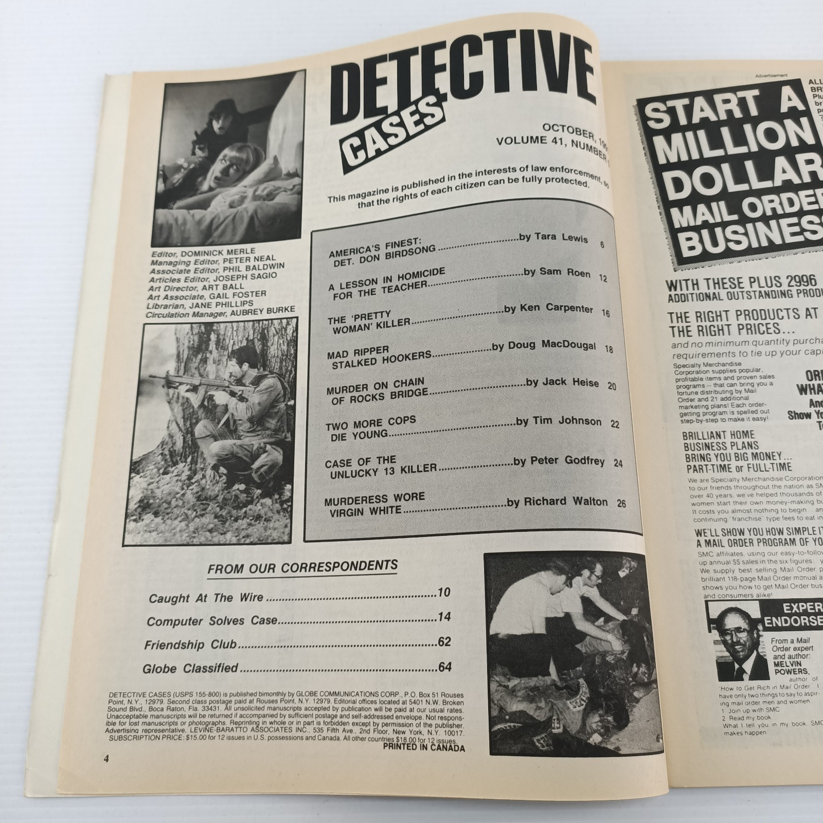5x Detective Cases 1991 Complete True Crime Magazine Bundle Murder Sex Torture image 9