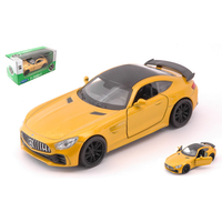 Mercedes Amg GT-R 2017 Metallic Yellow Scala 1:34-39 Cm 11 Welly Auto Stradali -